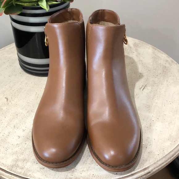 NEW Michael by Michael Kors Camel Gretchen Bootie Boots - Picture 6 of 8